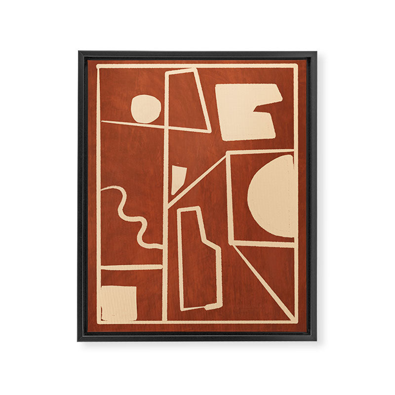 Modern Abstract Minimal Shapes 39/6 Framed Canvas Print Gallery Image 6