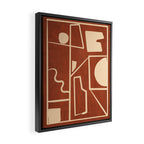 Modern Abstract Minimal Shapes 39/6 Framed Canvas Print Gallery Image 2