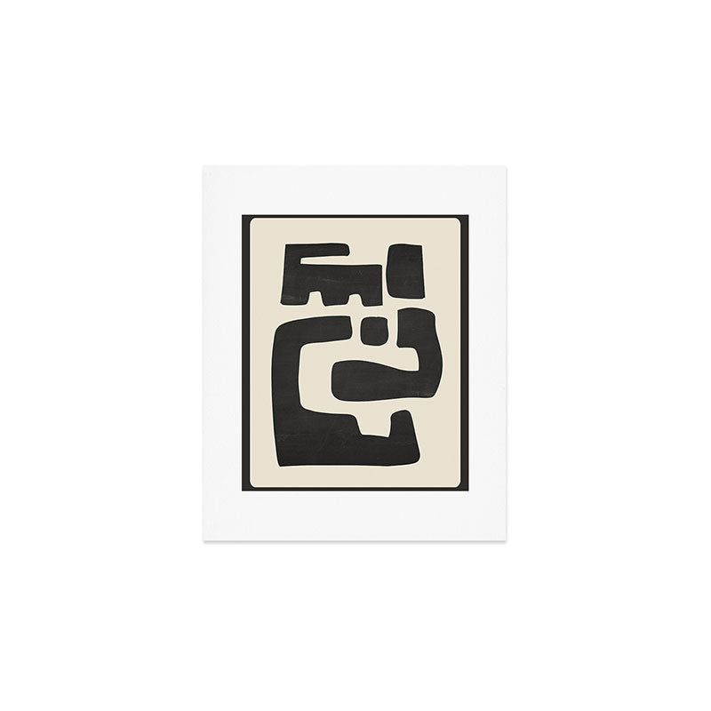 Modern Abstract Minimal Shapes 4 Art Print Gallery Image 1