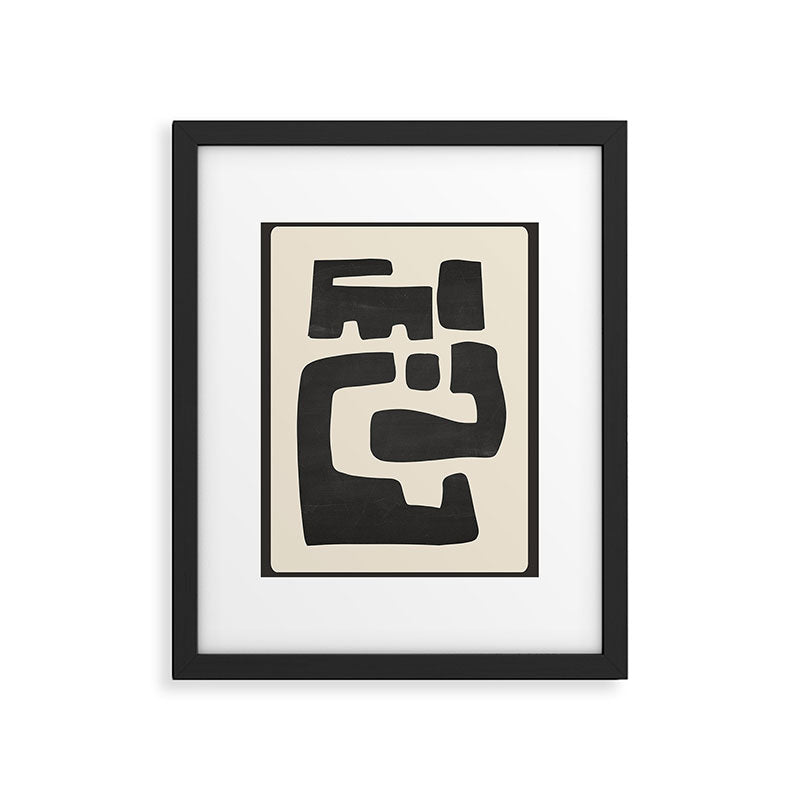Modern Abstract Minimal Shapes 4 Framed Art Print Gallery Image 5