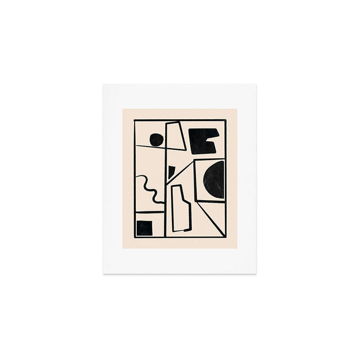 Modern Abstract Minimal Shapes 40 Art Print Gallery Image 1