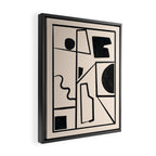 Modern Abstract Minimal Shapes 40 Framed Canvas Print Gallery Image 2