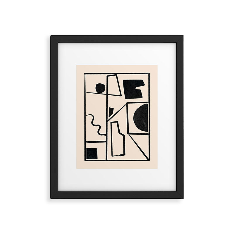 Modern Abstract Minimal Shapes 40 Framed Art Print Gallery Image 4