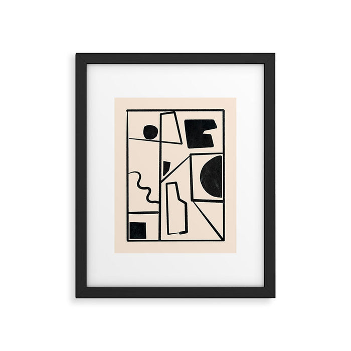 Modern Abstract Minimal Shapes 40 Framed Art Print Gallery Image 1