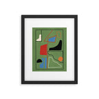 Modern Abstract Minimal Shapes 42 Framed Art Print Gallery Image 5
