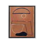 Modern Abstract Minimal Shapes 62 Framed Canvas Print Gallery Image 6