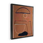 Modern Abstract Minimal Shapes 62 Framed Canvas Print Gallery Image 2