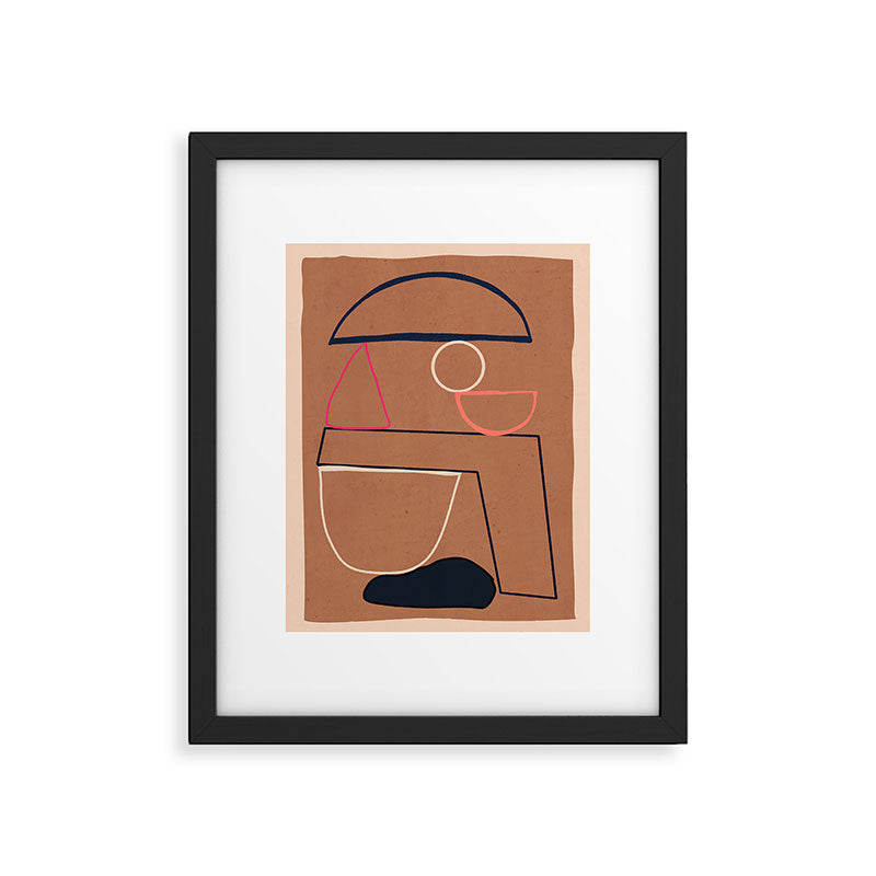 Modern Abstract Minimal Shapes 62 Framed Art Print Gallery Image 5