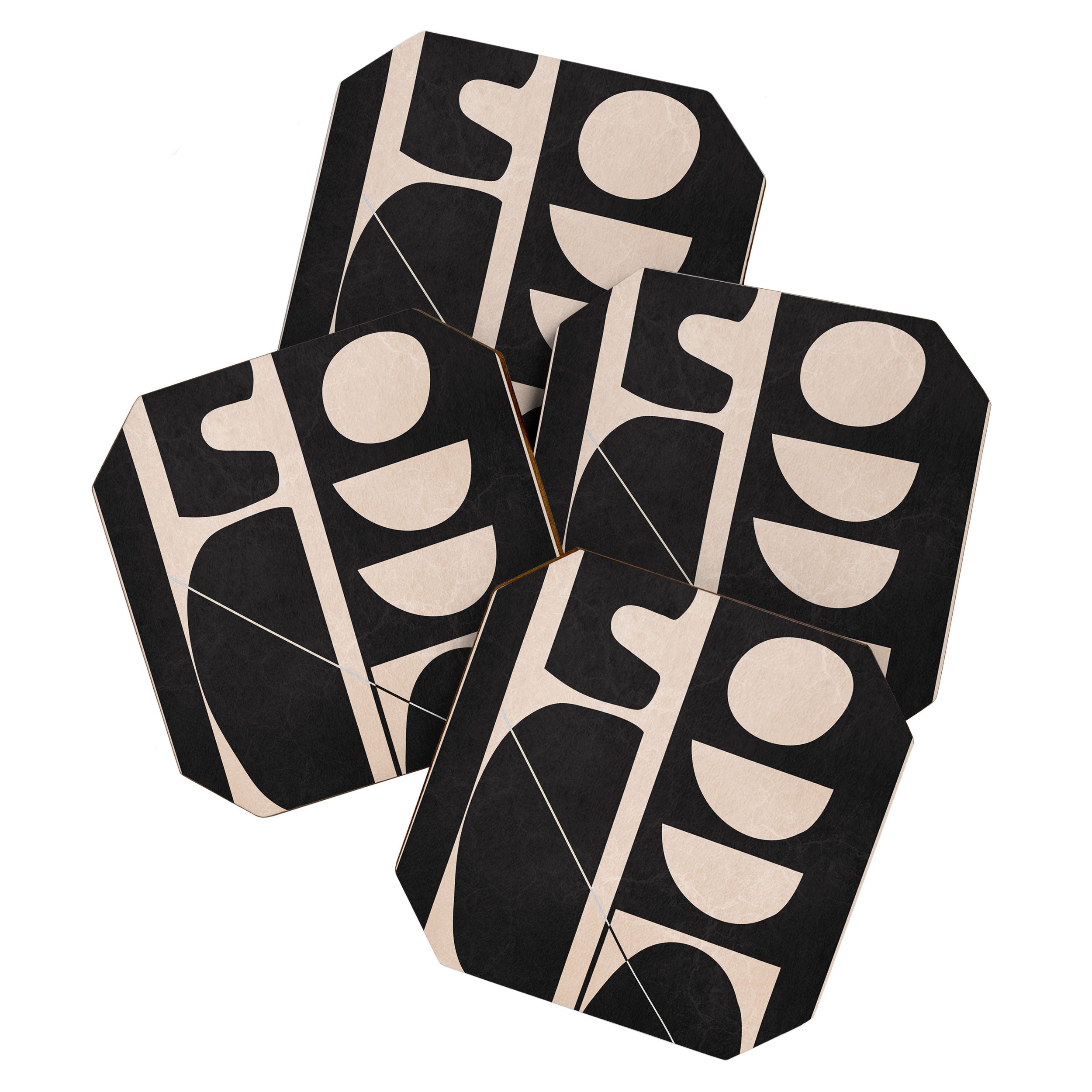 Modern Abstract Minimal Shapes 63 Coaster Gallery Image 1