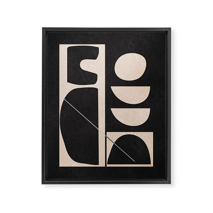 Modern Abstract Minimal Shapes 63 Framed Canvas Print Gallery Image 1