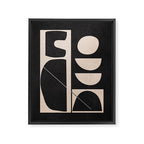 Modern Abstract Minimal Shapes 63 Framed Canvas Print Gallery Image 6