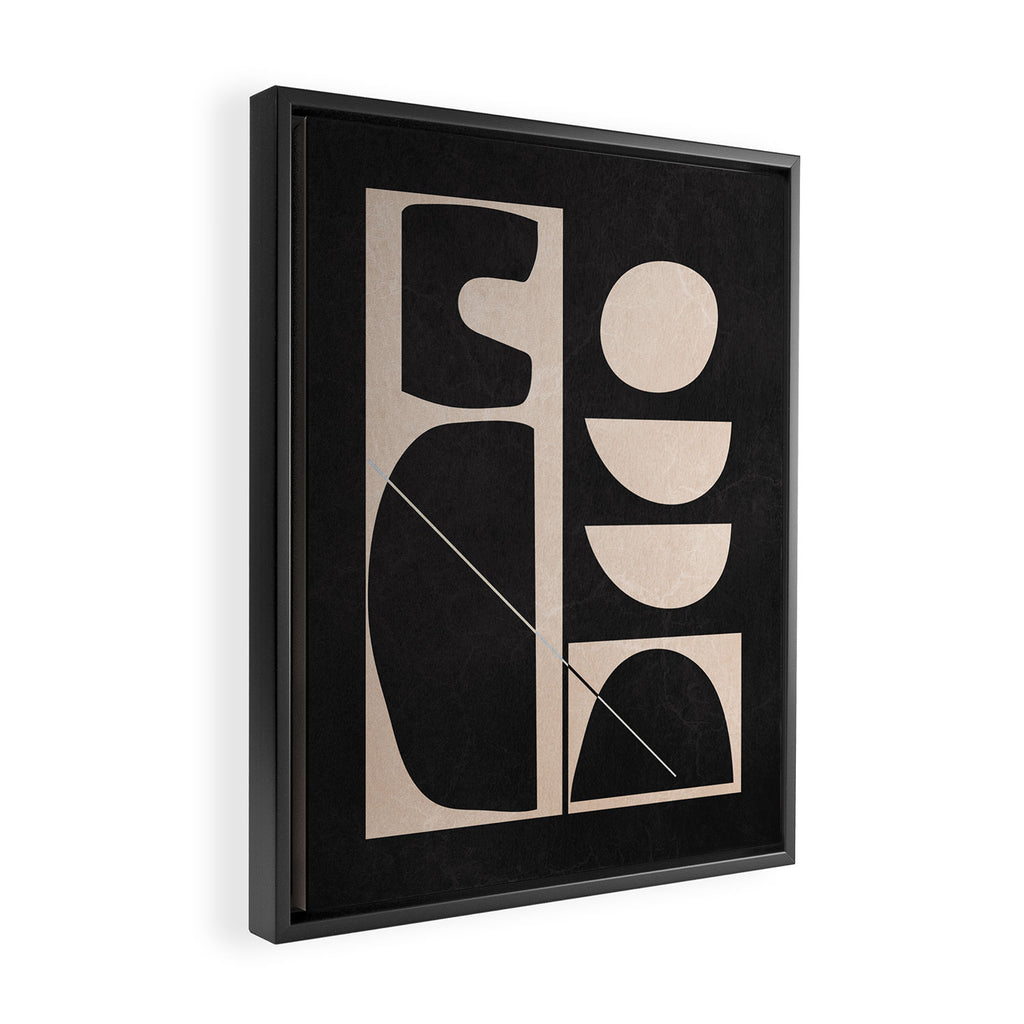 Modern Abstract Minimal Shapes 63 Framed Canvas Print Gallery Image 2