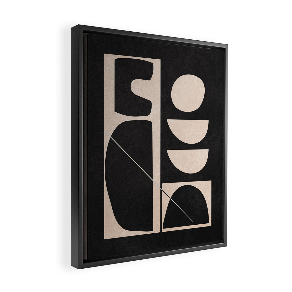 Modern Abstract Minimal Shapes 63 Framed Canvas Print Gallery Image 2