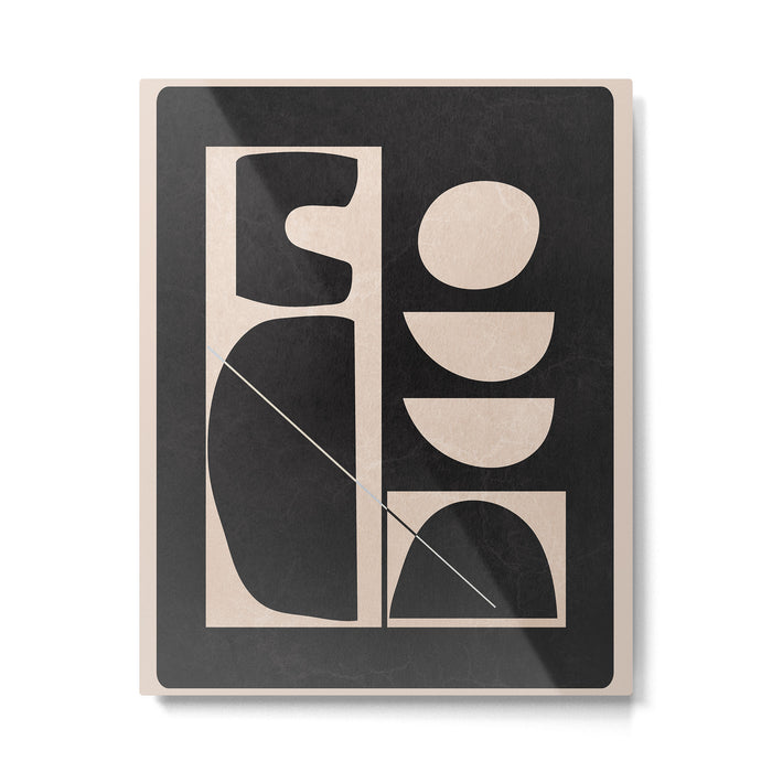 Modern Abstract Minimal Shapes 63 Metal Print Gallery Image 1