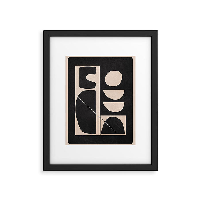 Modern Abstract Minimal Shapes 63 Framed Art Print Gallery Image 1