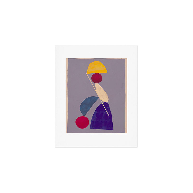 Modern Abstract Minimal Shapes 84 Art Print Gallery Image 1