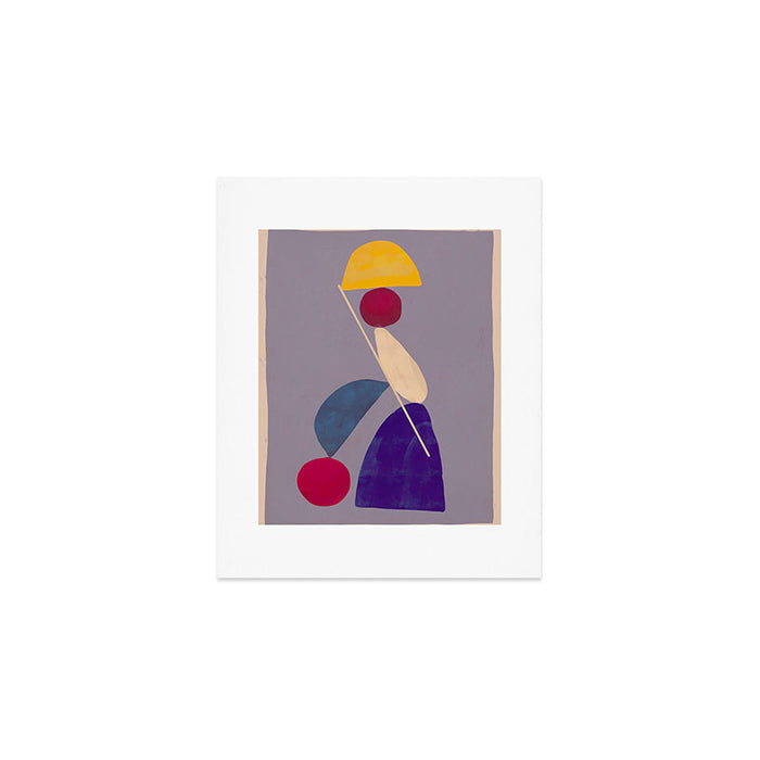 Modern Abstract Minimal Shapes 84 Art Print Gallery Image 1