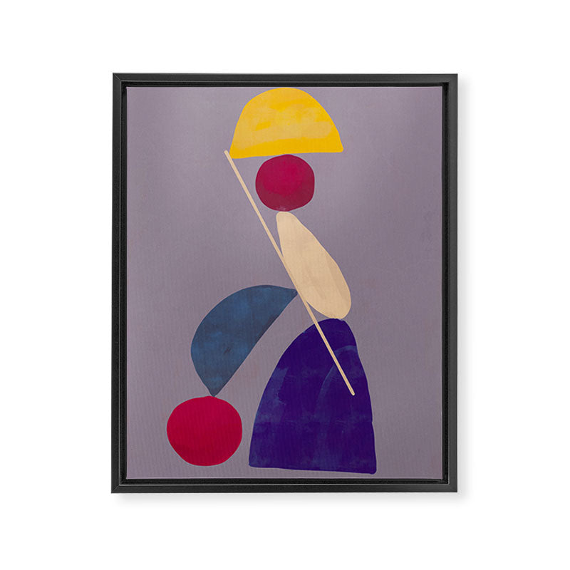 Modern Abstract Minimal Shapes 84 Framed Canvas Print Gallery Image 6