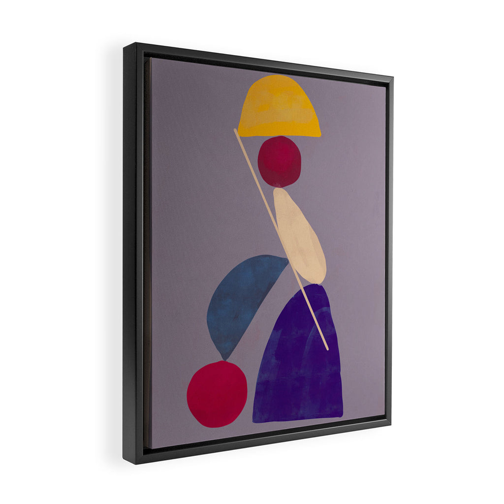 Modern Abstract Minimal Shapes 84 Framed Canvas Print Gallery Image 2