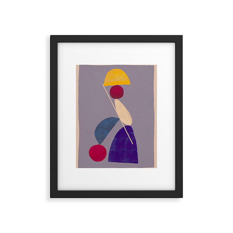 Modern Abstract Minimal Shapes 84 Framed Art Print Gallery Image 5