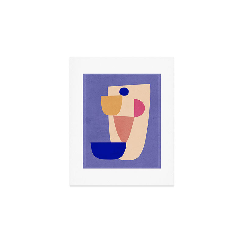 Modern Abstract Minimal Shapes 98 Art Print Gallery Image 1