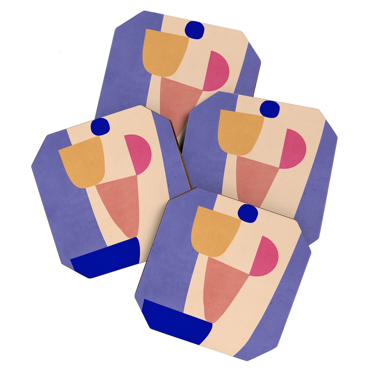 Modern Abstract Minimal Shapes 98 Coaster Gallery Image 1