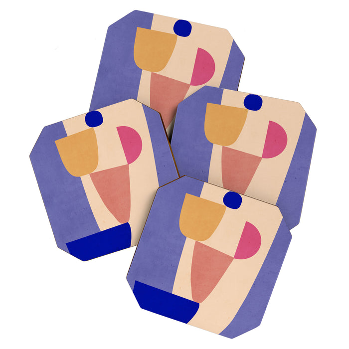 Modern Abstract Minimal Shapes 98 Coaster Gallery Image 1
