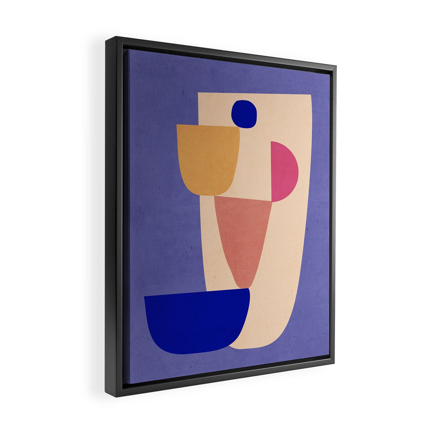 Modern Abstract Minimal Shapes 98 Framed Canvas Print Gallery Image 2