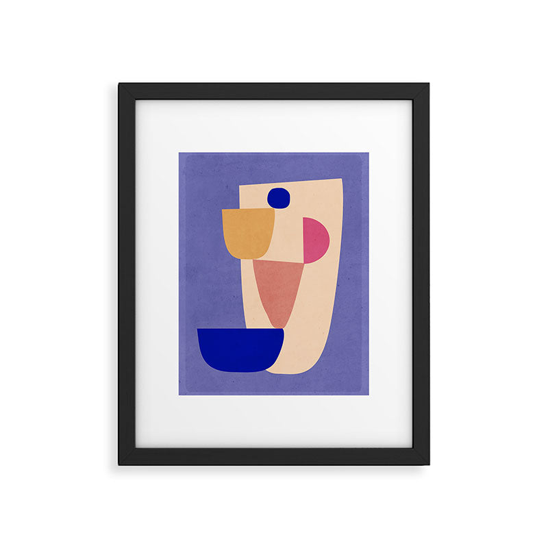 Modern Abstract Minimal Shapes 98 Framed Art Print Gallery Image 5