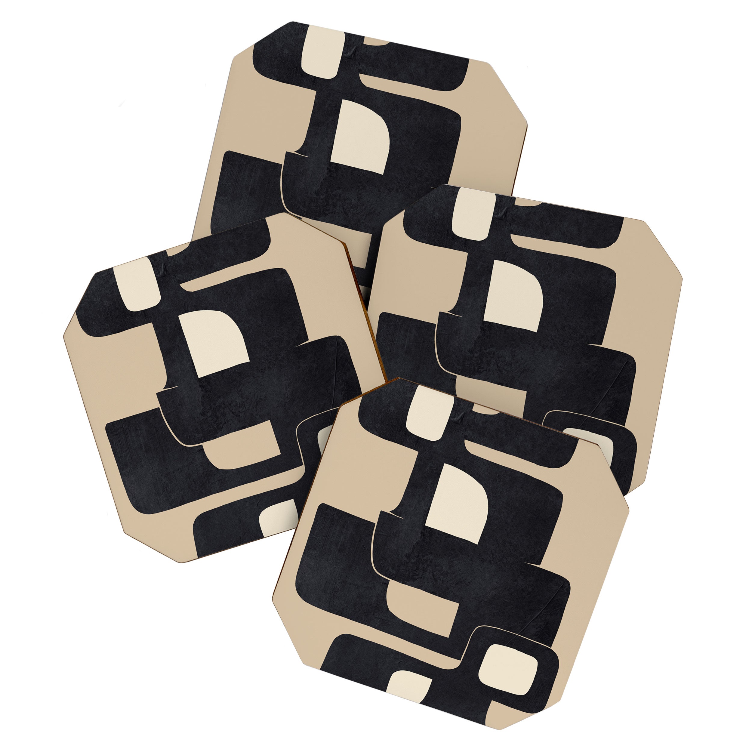 Modern Abstract Shapes 100 Coaster Gallery Image 1