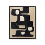 Modern Abstract Shapes 100 Framed Canvas Print Gallery Image 6