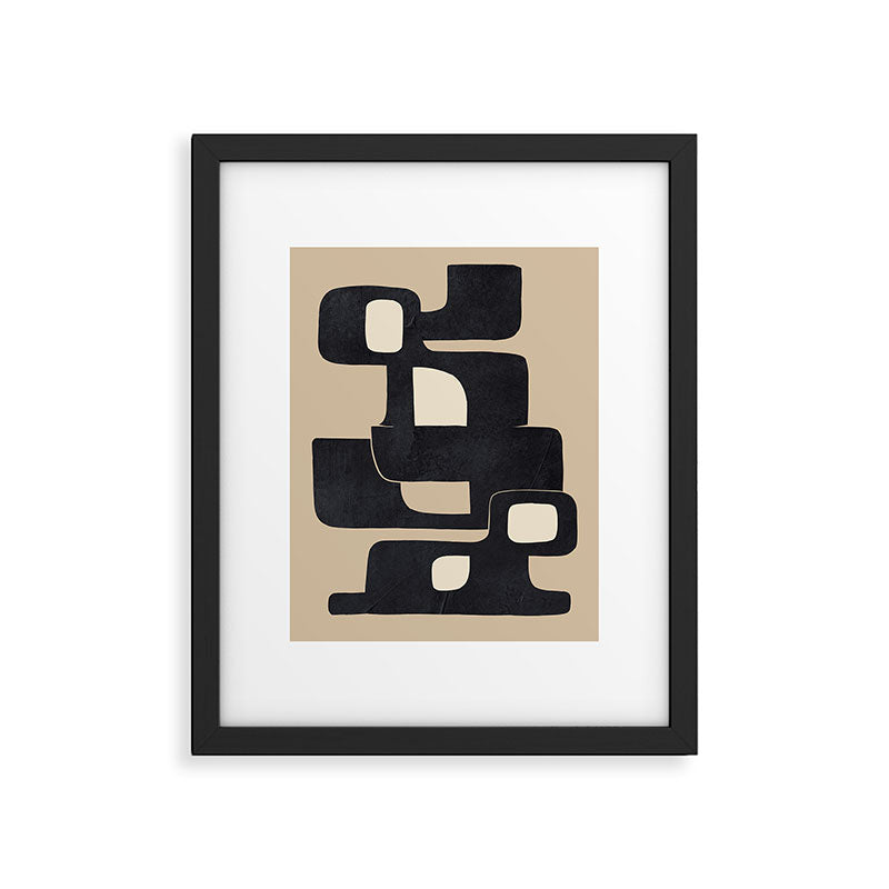 Modern Abstract Shapes 100 Framed Art Print Gallery Image 5