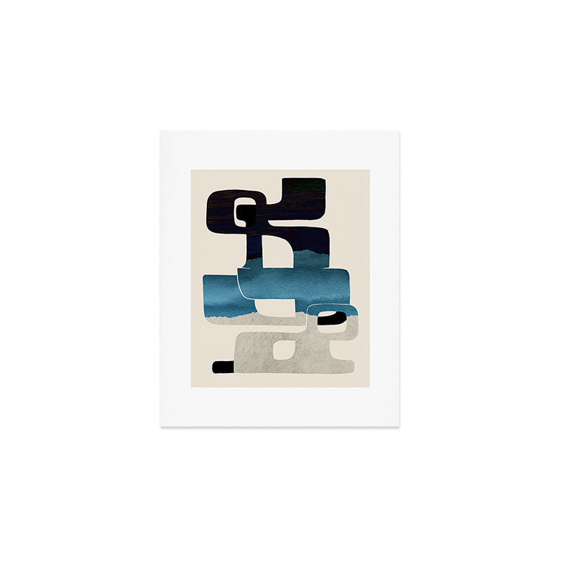 Modern Abstract Shapes 102 Art Print Gallery Image 1