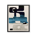 Modern Abstract Shapes 102 Framed Canvas Print Gallery Image 6