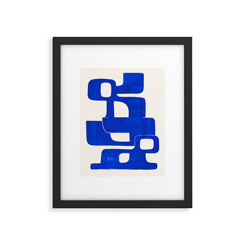 Modern Abstract Shapes 102 Framed Art Print Gallery Image 5