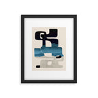 Modern Abstract Shapes 102 Framed Art Print Gallery Image 5