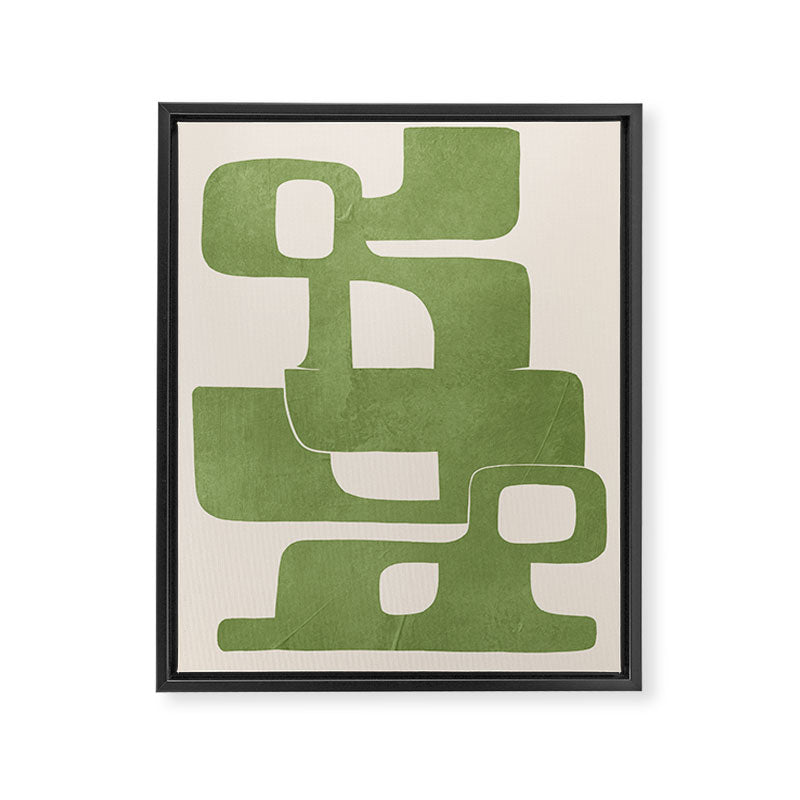 Modern Abstract Shapes 103 Framed Canvas Print Gallery Image 6