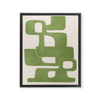 Modern Abstract Shapes 103 Framed Canvas Print Gallery Image 6