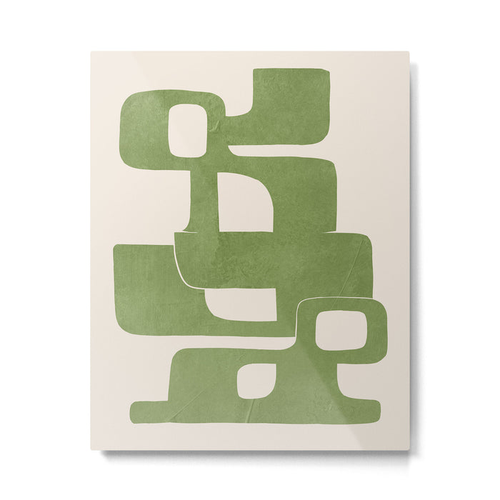 Modern Abstract Shapes 103 Metal Print Gallery Image 1