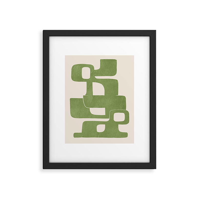 Modern Abstract Shapes 103 Framed Art Print Gallery Image 5