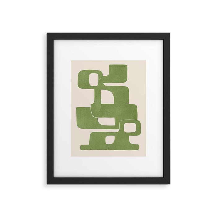 Modern Abstract Shapes 103 Framed Art Print Gallery Image 1