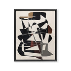 Modern Abstract Shapes 104 Framed Canvas Print Gallery Image 6