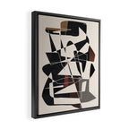 Modern Abstract Shapes 104 Framed Canvas Print Gallery Image 2