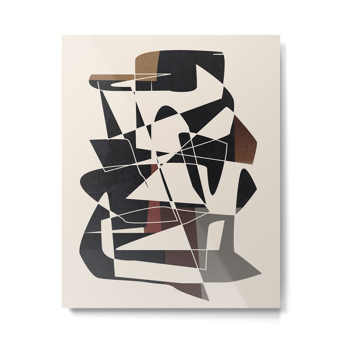 Modern Abstract Shapes 104 Metal Print Gallery Image 1