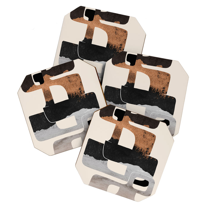 Modern Abstract Shapes 105 Coaster Gallery Image 1