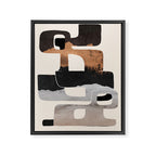Modern Abstract Shapes 105 Framed Canvas Print Gallery Image 6