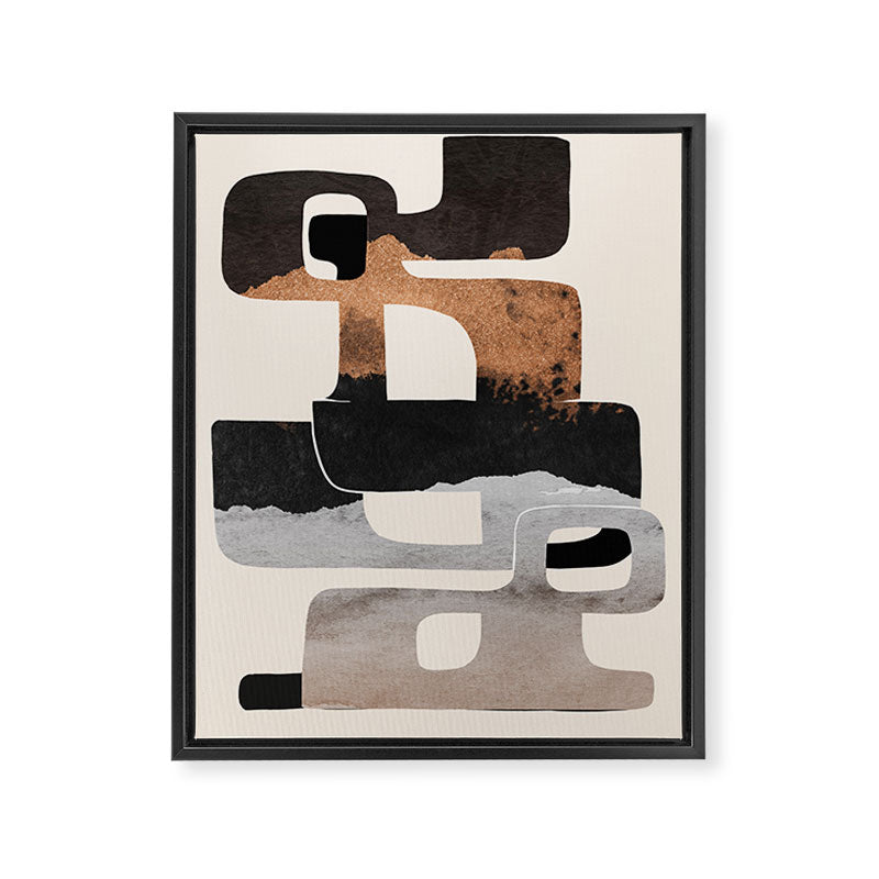 Modern Abstract Shapes 105 Framed Canvas Print Gallery Image 6