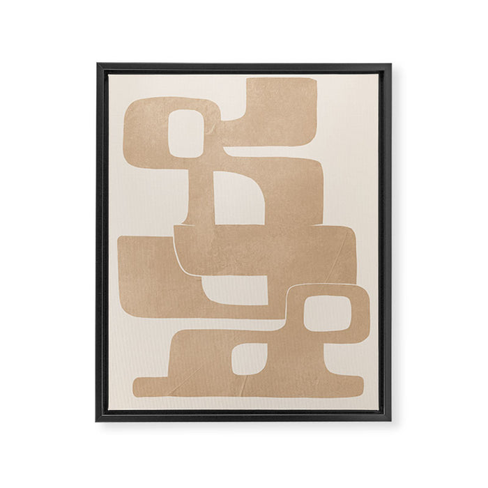Modern Abstract Shapes 106 Framed Canvas Print Gallery Image 1