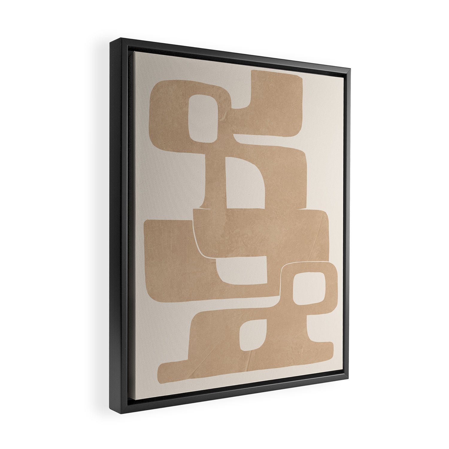 Modern Abstract Shapes 106 Framed Canvas Print Gallery Image 2