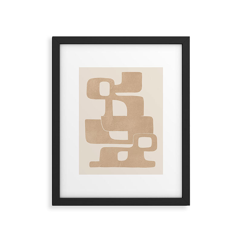 Modern Abstract Shapes 106 Framed Art Print Gallery Image 5